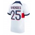 Paris Saint-Germain Nuno Mendes #25 Venkovní Dres 2023-24 Krátkým Rukávem